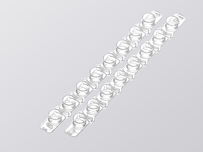 聯(lián)蓋首尾不同標(biāo)識(shí)， 方便識(shí)別方向