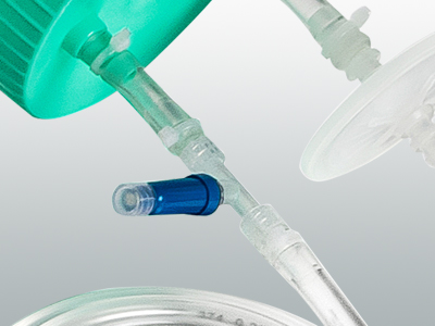 5L三角培養(yǎng)搖瓶密閉轉移系統(tǒng)提供三通口可選,,可進行無菌取樣