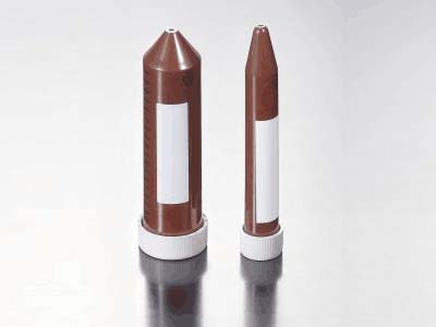 棕色管身，可阻擋100%的紫外線，利于光敏樣品的操作處理